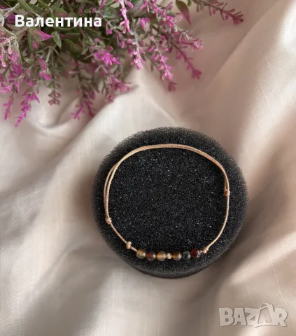 Гривни със сребро, злато и SWAROVSKI , снимка 7 - Гривни - 55557096