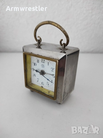 Стар немски мини будилник Junghans – за реставрация / колекция, снимка 3 - Антикварни и старинни предмети - 54085777