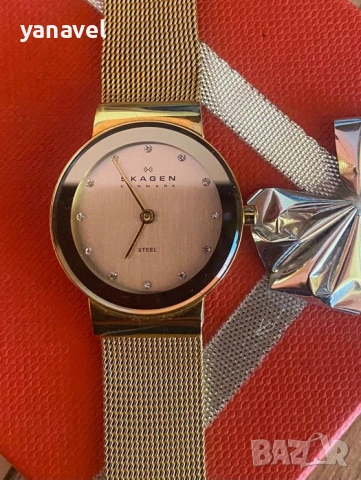 Дамски часовник Skagen, снимка 3 - Дамски - 54720429