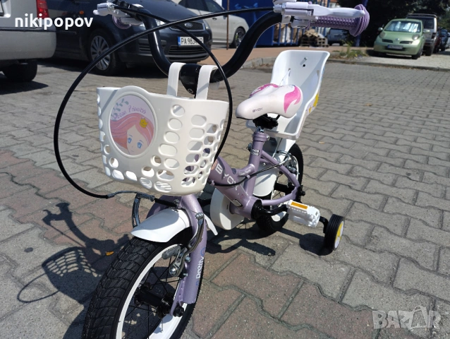X Детски велосипед 12" PRINCESS виолет, снимка 6 - Велосипеди - 54394964