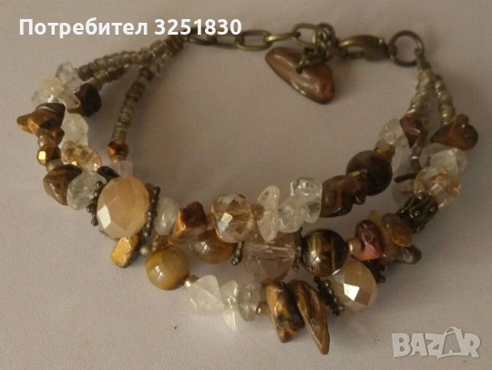 Колие и гривна, тигрово око