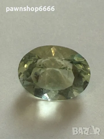 Естествен зелен берил 13.30 ct – голям фасетиран скъпоценен камък, снимка 14 - Други - 55393615