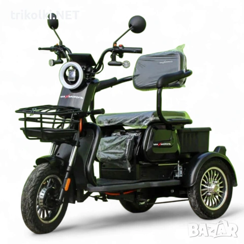 Електрическа триколка Max Motors X1 1500W, 48V, 20Ah, големи 10” джанти, снимка 16 - Инвалидни скутери - 54543434