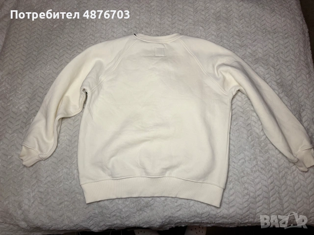 Бежово-бяла зимна блуза, размер 164 за 13-14 години, снимка 2 - Суичъри - 55167243