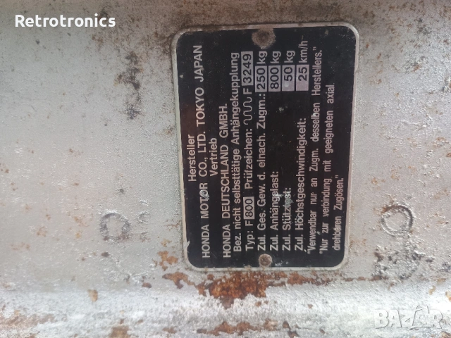 Honda F800 мотокултиватор мотоблок с прикачен инвентар, снимка 18 - Градинска техника - 54161318