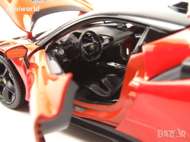 Ferrari SF90 XX Stradale - мащаб 1:18 на Bburago моделът е нов в кутия, снимка 6 - Колекции - 54330991