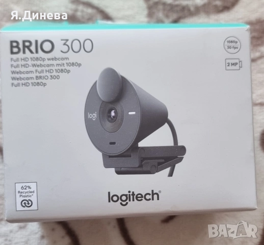 Уеб камера с микрофон Logitech , снимка 3 - Други - 54181640