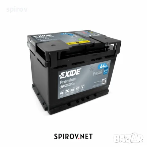 Акумулатор Exide Premium 12V 64Ah 640A EA640
