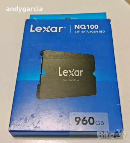 960GB Lexar NQ100 SSD диск сив SATA 6 Gb/s, 2.5” скорост четене до 550MB/s 960гб 960ГБ ЧИСТО НОВ, снимка 3 - Твърди дискове - 54583591