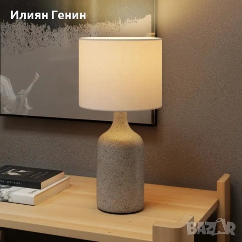 Настолна лампа HOMCOM, нощна лампа, снимка 6 - Настолни лампи - 54349713