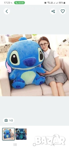 Стич плюшена играчка 65см 100см 120см 150см , снимка 6 - Плюшени играчки - 47382909