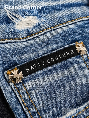Нови дамски дънки Natty Couture Boyfriend - размер 26, снимка 6 - Дънки - 54923488