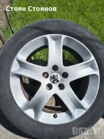 17" Джанти с гуми Bridgestone 215/55R17 за Пежо 407 - 5х108, снимка 2 - Гуми и джанти - 54302098