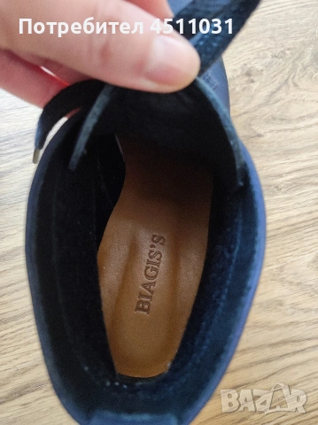 Дамски обувки от набук, снимка 4 - Дамски ежедневни обувки - 53986144