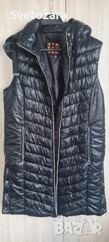 STREET ONE outwear, спортен дълъг елек с качулка, снимка 7 - Елеци - 54491238