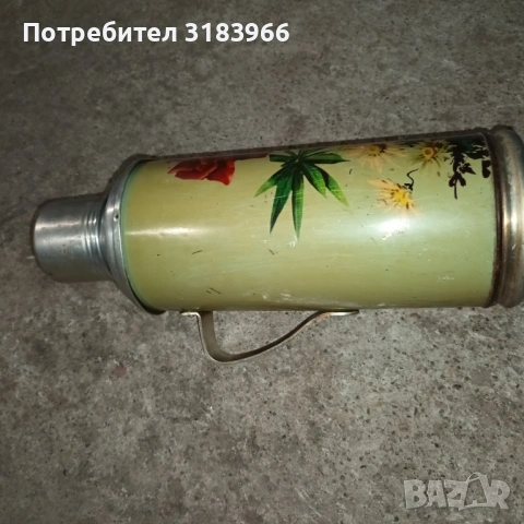 голям стар метален термос , снимка 5 - Други стоки за дома - 54306507