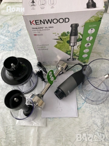  нов пасатор Kenwood Triblade XL Pro HBM80.322BK – 1200W, снимка 4 - Блендери - 54941884
