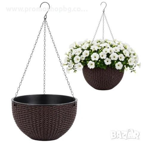 Висяща саксия, кашпа за цветя, 3 части, снимка 3 - Саксии и кашпи - 54448537