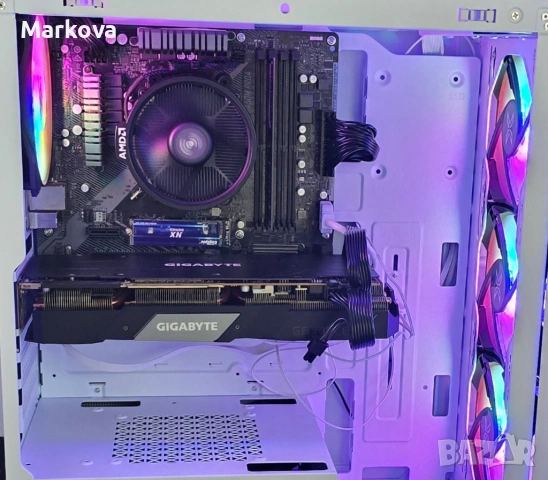  Геймърски компютър RTX 2070 Super / Ryzen 5 5500 (Нови части с гаранция), снимка 3 - Геймърски - 54886976