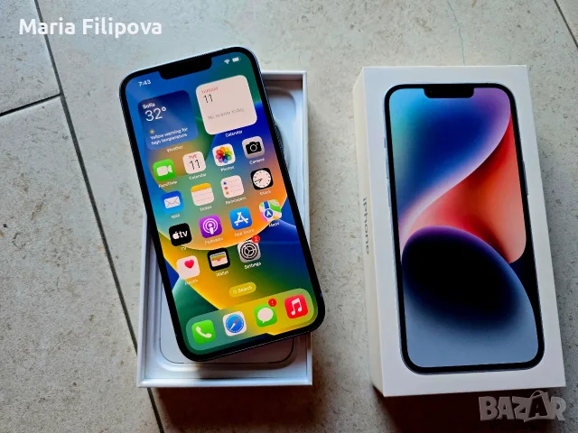 iPhone 14 128GB Blue – Чисто нов  , снимка 4 - Apple iPhone - 55630806