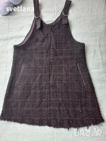 Zara Елегантен детски черен гащеризон 