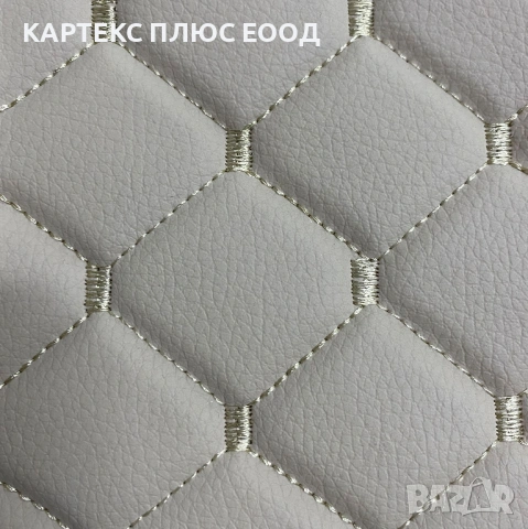 Премиум Капитонирана Кожа с 3D "Диамантен" Ефект и Контрастни Шевове, снимка 7 - Аксесоари и консумативи - 54134145