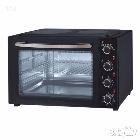 Готварска печка Voltz с 2 котлона с инфрачервен нагреватели 1000W и 1500W, 45л., снимка 2 - Печки, фурни - 54760312
