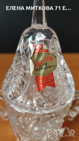 Кристална захарничка на крачета, снимка 2 - Аксесоари за кухня - 54130776