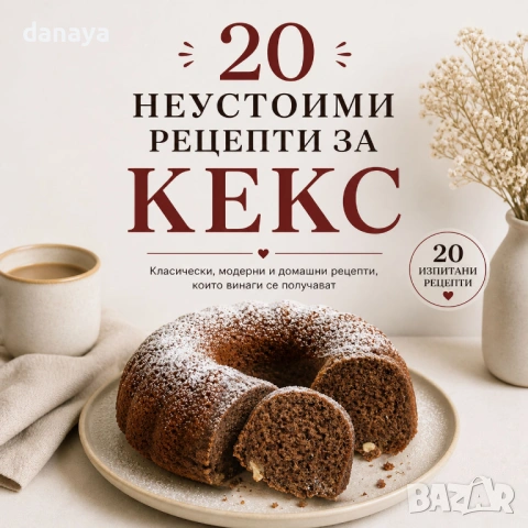 Електронна книжка 20 неустоими рецепти за кекс, PDF