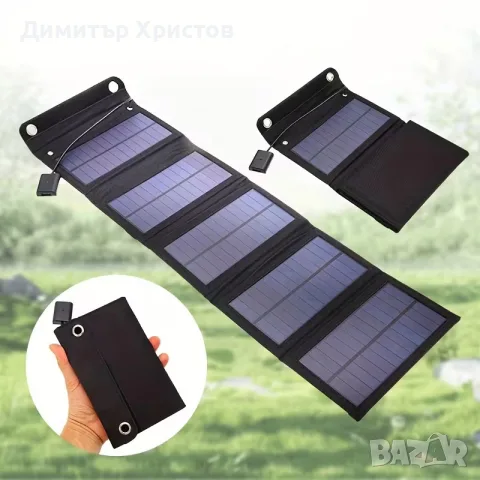 Соларно зарядно за телефон, снимка 5 - Къмпинг осветление - 55428999