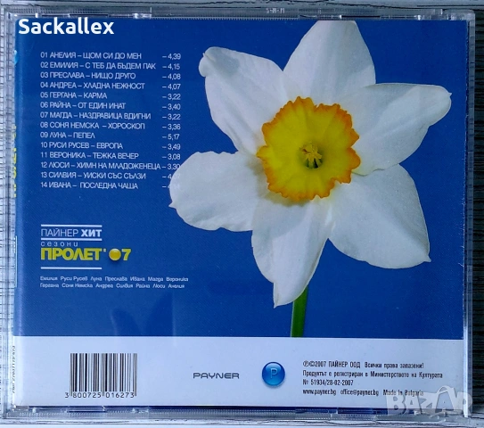 Пайнер хит сезони пролет 2007, снимка 3 - CD дискове - 54902640