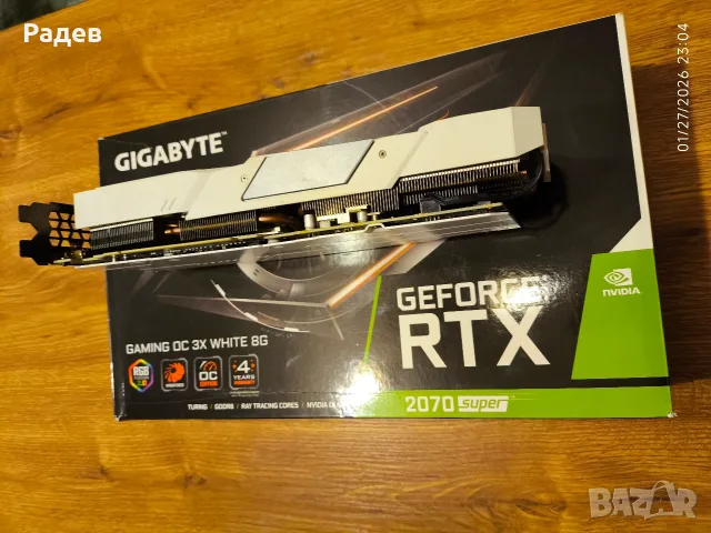 Видео Карта GIGABYTE RTX 2070 Super, снимка 4 - Видеокарти - 55468087