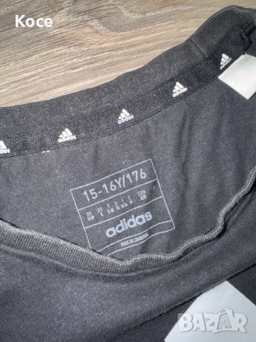 Adidas тениска черна, снимка 3 - Тениски - 55533440