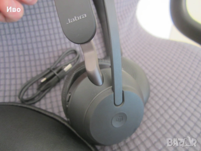 Безжични Слушалки Jabra - Evolve 2 65, черни, снимка 8 - Bluetooth слушалки - 54572892