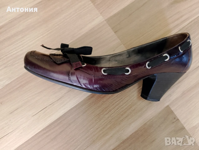 Дамски обувки естествена кожа, снимка 4 - Дамски обувки на ток - 54940591