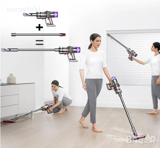 Удължителна тръба за прахосмукачка Dyson V12 Detect Slim / V10 Digital Slim, 74 см, снимка 4 - Прахосмукачки - 54874678