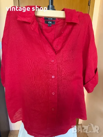 Дамски ризи с къс ръкав, размер L/XL, снимка 14 - Ризи - 55681826