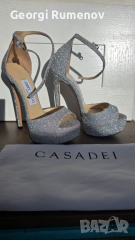 Бални/Сватбени обувки Jimmy Choo, снимка 6 - Дамски обувки на ток - 54308428