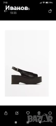 Сандали с дървена платформа-Massimo Dutti, снимка 5 - Сандали - 55418848