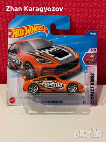 🔥 Hot Wheels Toyota GR86 Cup | Ново / Sealed | Колекционерска количка