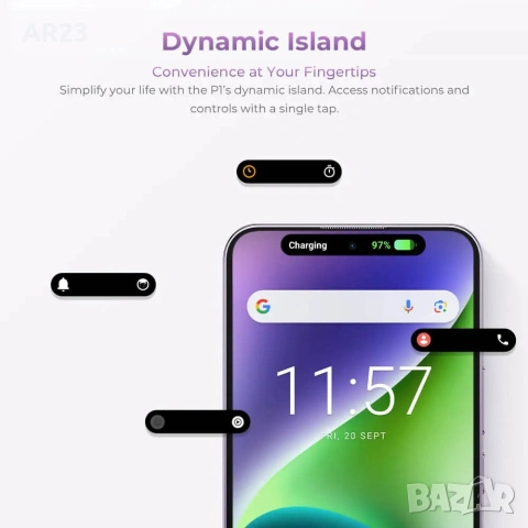 Oukitel P1 (Бял) – 256GB/8GB RAM | 6.7" AMOLED | Като iPhone 16 Pro + Бонус аксесоари , снимка 14 - Други - 54282947