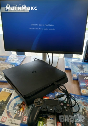 PlayStation 4 2г ГАРАНЦИЯ + контролер, снимка 4 - PlayStation конзоли - 54482453