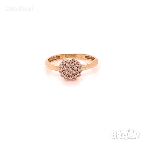 Златен детски пръстен 0,77гр. размер:40 14кр. проба:585 модел:38872-1