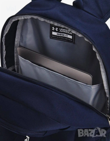 🎒 Under Armour Hustle Lite Backpack — Унисекс раница | Тъмносиньо 