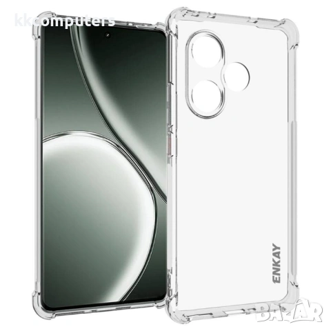 ENKAY HAT PRINCE Прозрачен Калъф за Realme 16 Pro 5G - TPU, Подсилени ъгли, Прозрачен