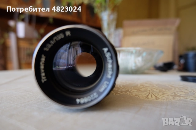 A.Schacht Munchen Travenar R 135MM F3.5 Lens. EXAKTA, EXA Mount, снимка 7 - Обективи и филтри - 54552686