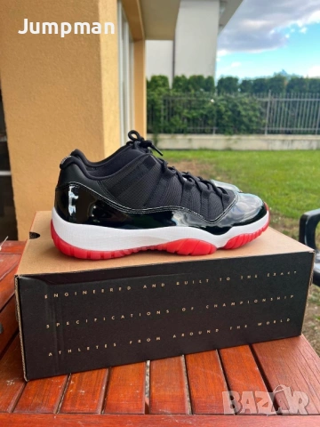 Мьжки кецове Jordan 11 low Bred, снимка 7 - Кецове - 54894763