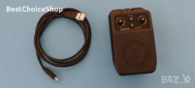 Мини усилвател за китара преносим и презареждащ се – Bluetooth, 4 ефекта, снимка 2 - Китари - 54093338