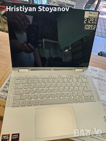 продавам лаптоп LENOVO YOGA 7 14AKP10, снимка 4 - Лаптопи за работа - 55058093
