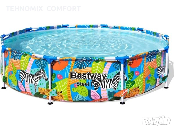 Сглобяем басейн Bestway Steel Pro ™ d 3.05 m x 66 cm 4062 L